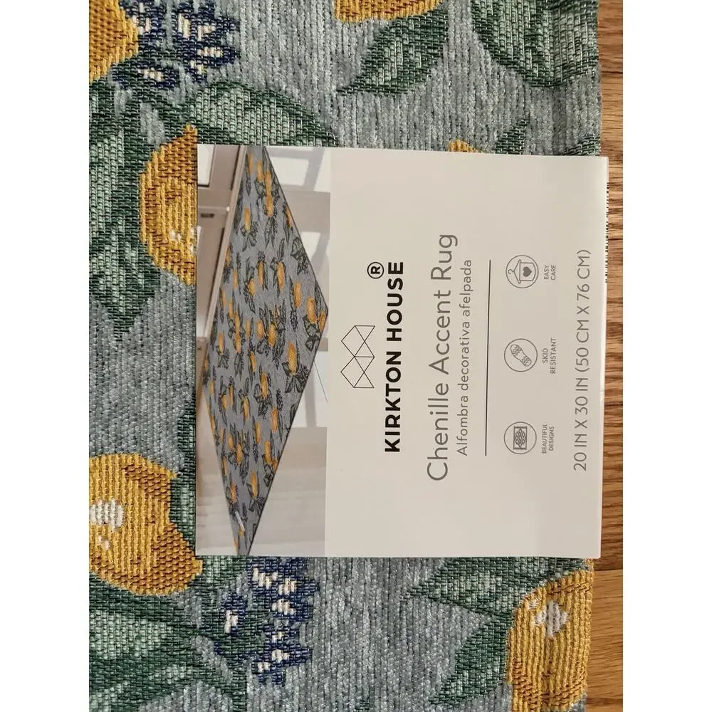 Aldi KIRKTON HOUSE 20x30 Chenille Accent Rug 20” X 30” Kitchen Door Mat - Lemons